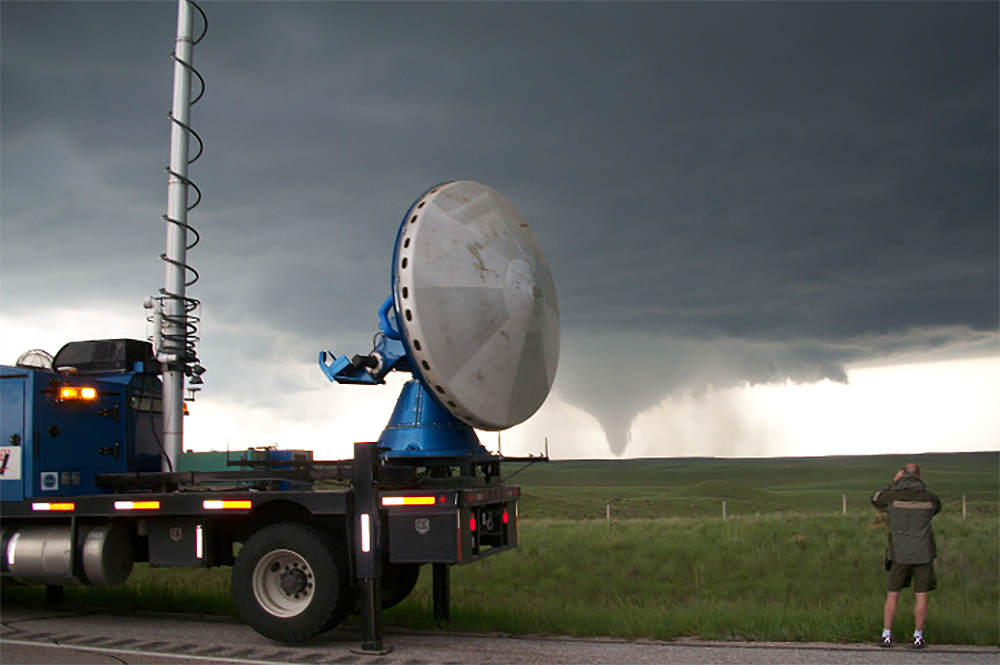 The Center for Severe Weather Research‘s Doppler on Wheels mobile radar will play an important role in an Illinois-led study of thunderstorms in Argentina. (Herb Stein/CSWR.)