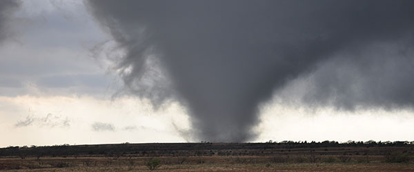 An image of the beginnings of a cyclone