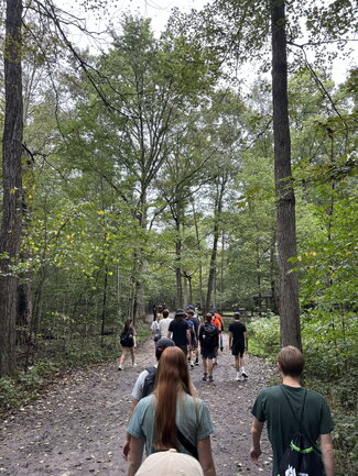 Starting the hike!
