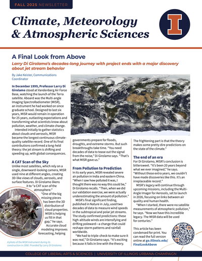 Front page of the Fall 2025 Newsletter