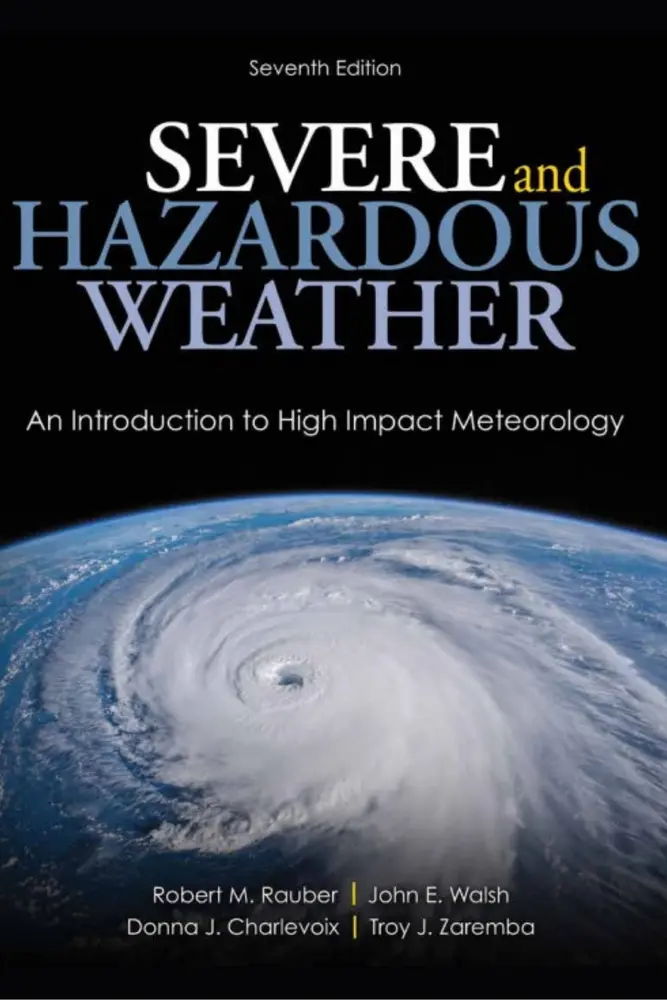 The cover of Severe and Hazardous Weather.